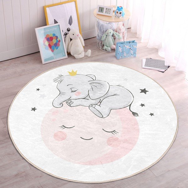 Valge laste vaip ø 120 cm Comfort - Mila Home-image-4