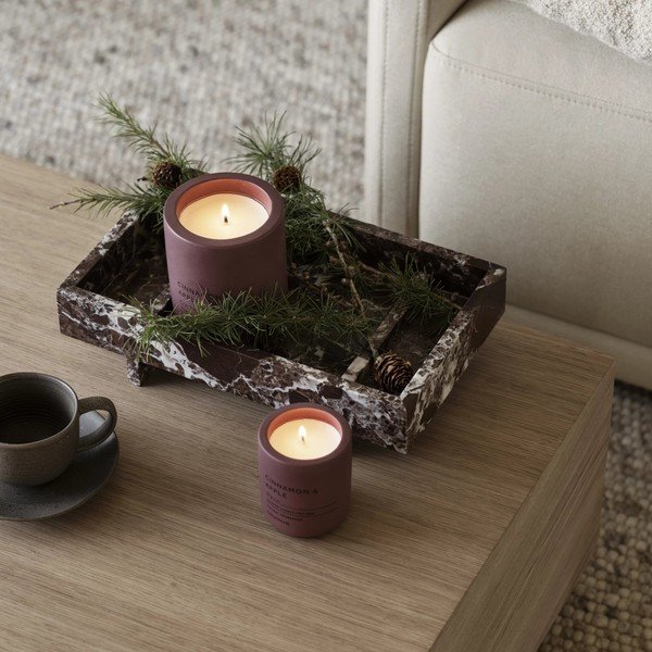 Marmorist dekoratiivne kandik 30x18 cm Abento - Blomus-image-1