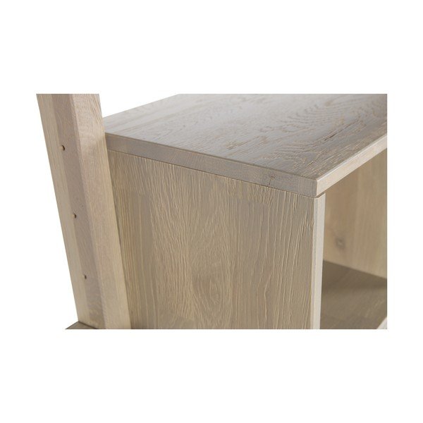 Policový díl z dubového dřeva s posuvnými dvířky k nástěnné sestavě WOOOD Gyan-image-1