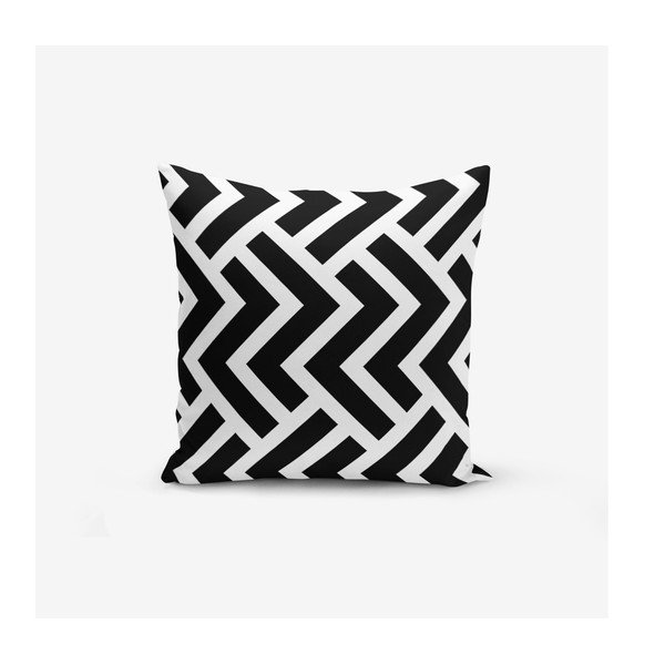 4 BW Graphic Patterns padjapüüride komplekt, 45 x 45 cm - Minimalist Cushion Covers-image-2