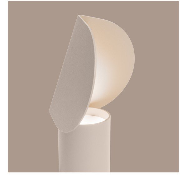 Beež alumiiniumist LED-laualamp (kõrgus 15 cm) BISCUIT - Thoro-image-2