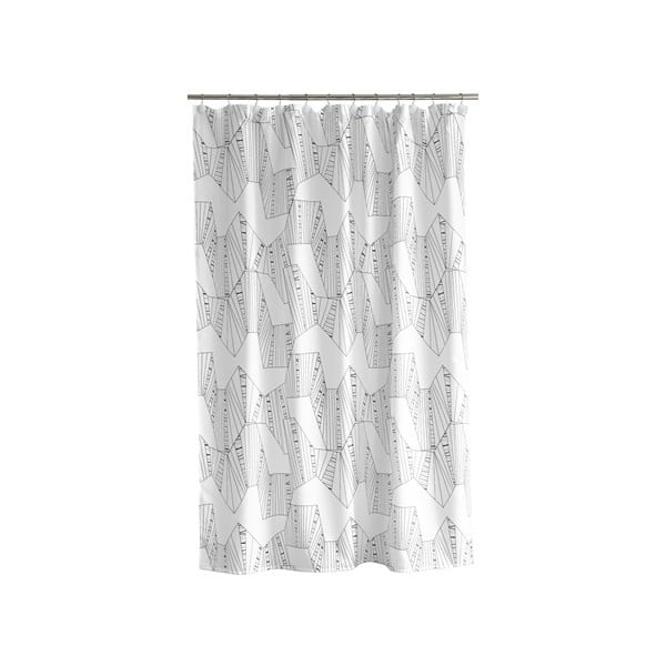 Sprchový závěs Mono white, 180x200 cm