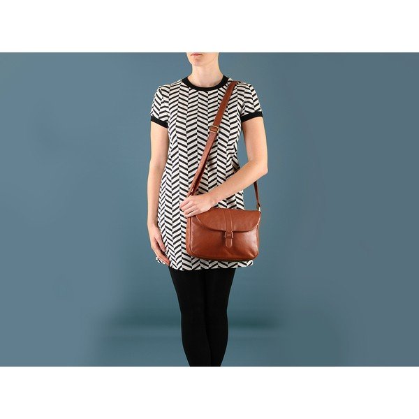 Dámská kožená kabelka Harriet Toffee-image-1