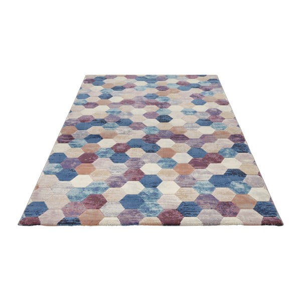 Modro-fialový koberec Elle Decoration Arty Manosque, 80 x 150 cm-image-3
