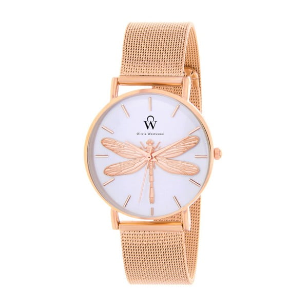 Dámské hodinky s řemínkem ve světle růžové barvě Olivia Westwood Pereno