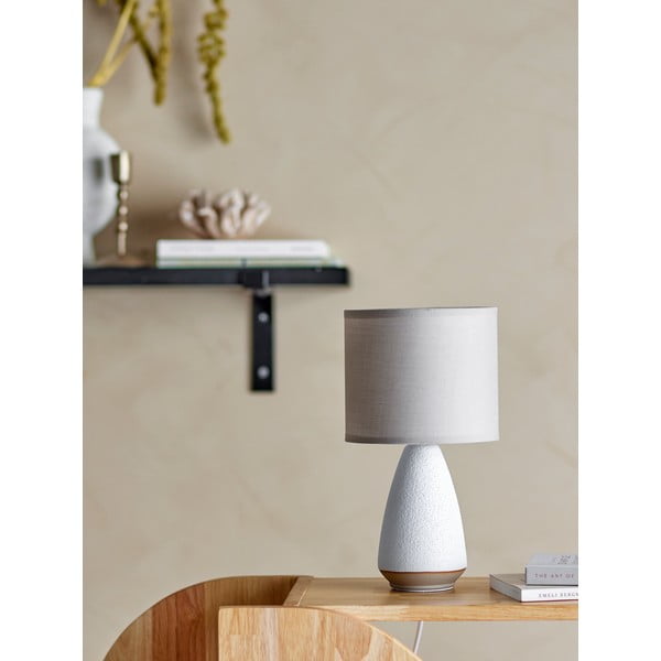 Valge/beež lauavalgusti tekstiilist varjuga (kõrgus 27,5 cm) Paprica - Bloomingville-image-1