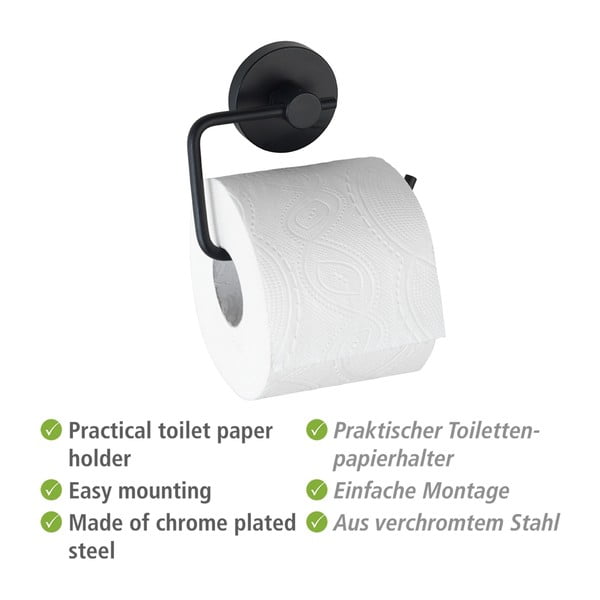 Must Vacuum-Loc® tualettpaberi hoidja Milazzo - Wenko-image-4