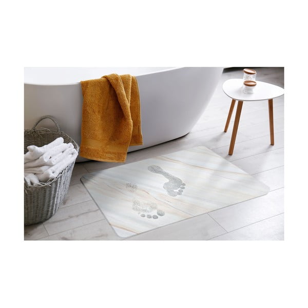 Valge-beež diatomiidist vannitoamatt 35x45 cm Duna - douceur d'intérieur-image-1