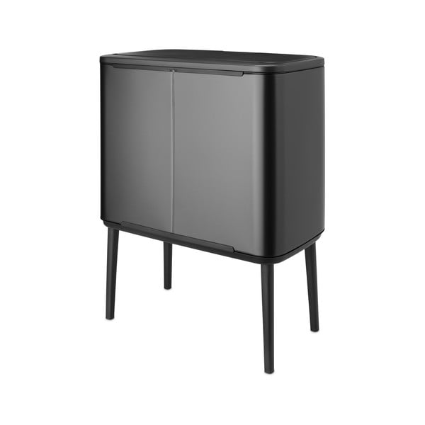 Tumehall terasest prügikast 36 l Bo Touch Bin - Brabantia-image-1