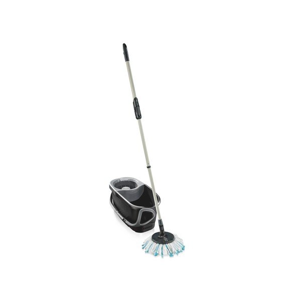 Pöörlev mopp ämbriga Clean Twist Disc Mop Ergo Black - LEIFHEIT