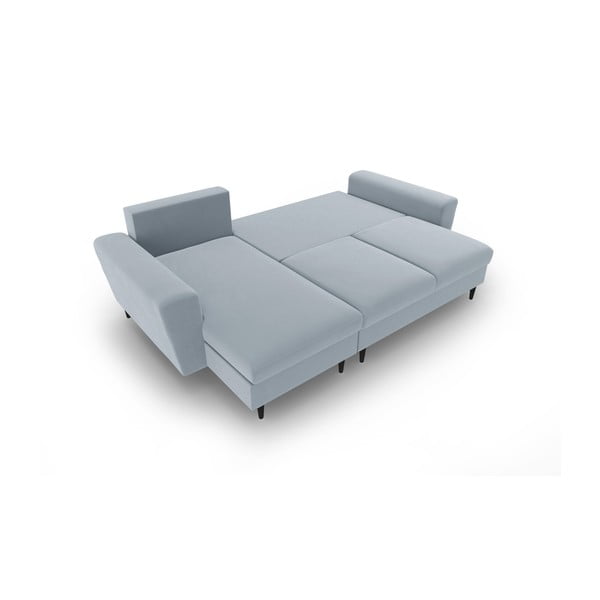 Helesinine sametist panipaigaga nurgadiivanvoodi Kyoto - Cosmopolitan Design-image-2