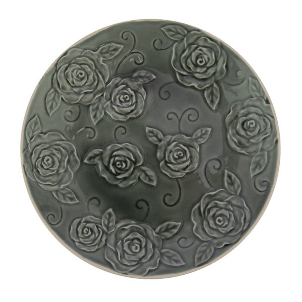 Tumeroheline dekoratiivne taldrik Roosid, ⌀ 25,5 cm - Antic Line