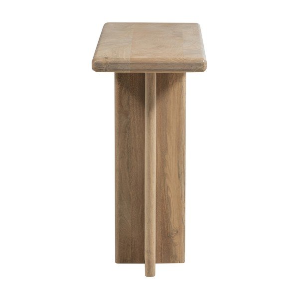 Mangopuust konsoollaud heledas naturaalses värvitoonis 40x80 cm Ato - WOOOD-image-3