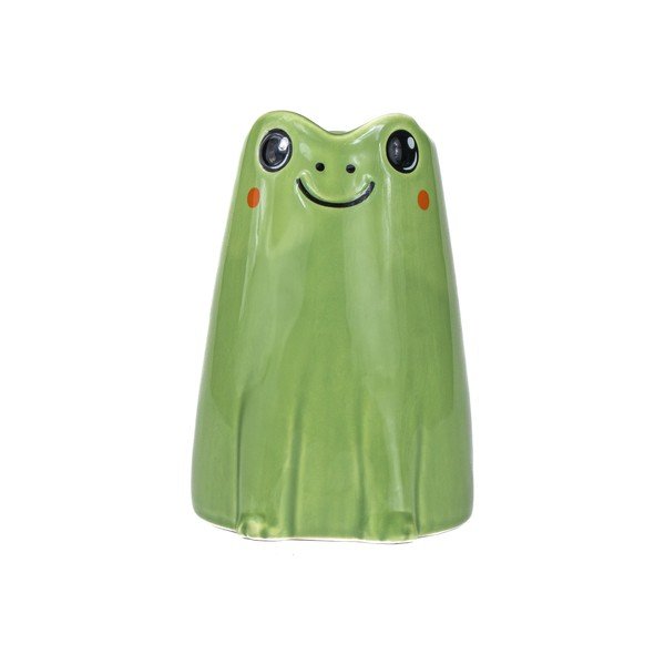 Roheline keraamiline vaas (kõrgus 10 cm) Frog Mini - Sass & Belle