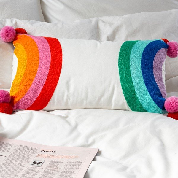 Laste puuvillaseguga padi 50x33 cm Rainbow - Rex London-image-1