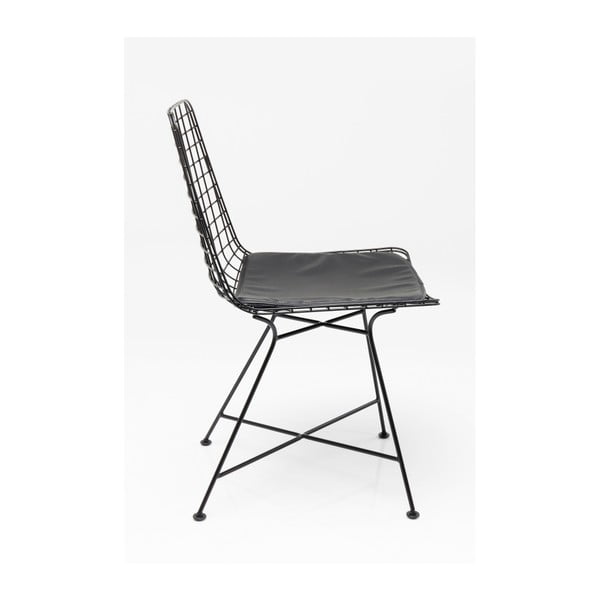 Must terasest söögitool Grid - Kare Design-image-1