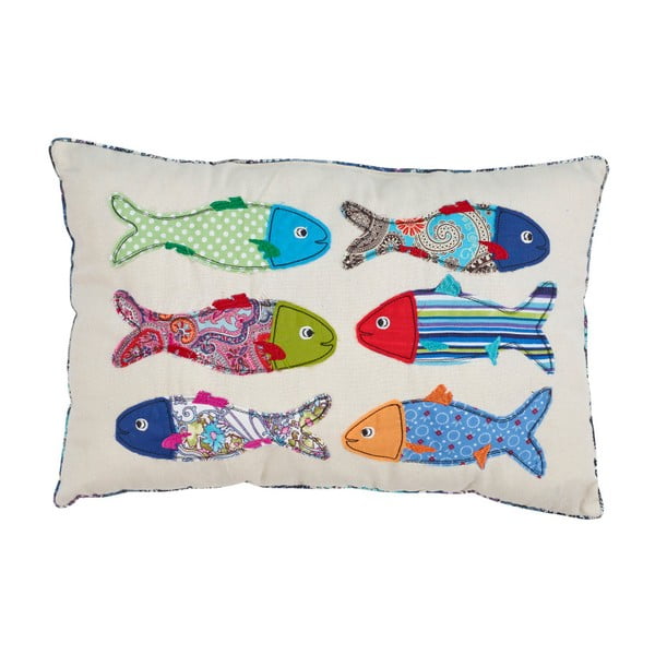 Polštář Artesania Esteban Ferrer Colorful Fish I, 45 x 30 cm