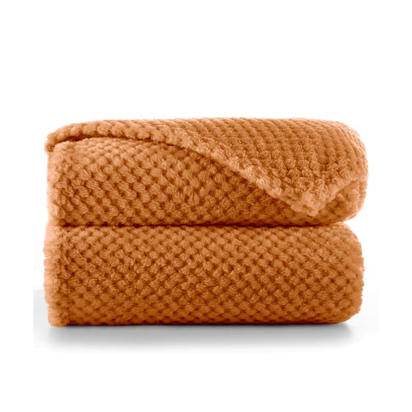 Tumeoranž mikrofiiberkangast tekk , 220 x 240 cm Henry - DecoKing-image-2