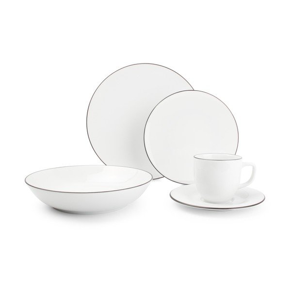Portselanist söögikomplekt 20 osa 4 inimesele Puro - Salt&Pepper