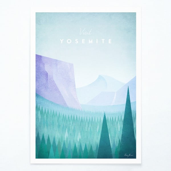 Plakat , 30 x 40 cm Yosemite - Travelposter