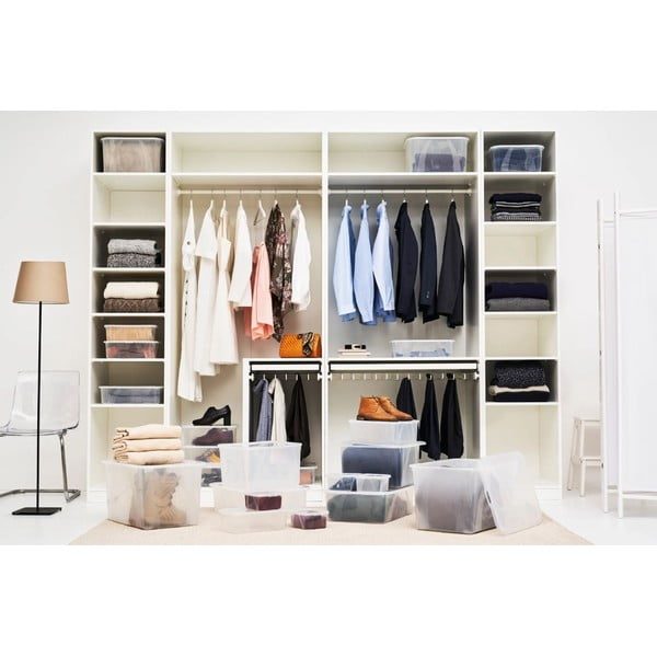 Kaanega plastist hoiukarp 19 l Lona - Rotho-image-3