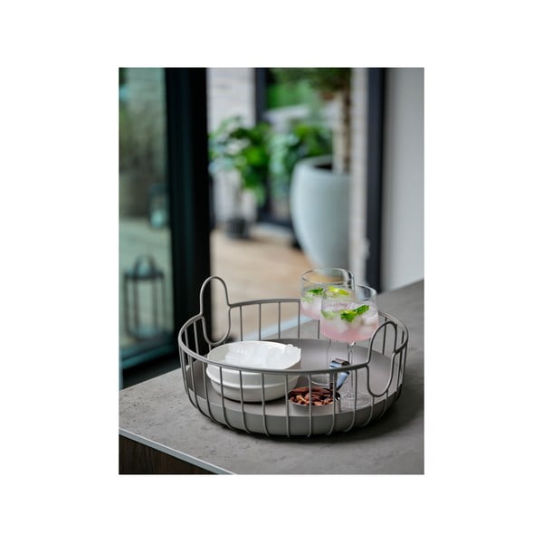 Traadiga metallist korv ø 38x18 cm Inu - Zone-image-2