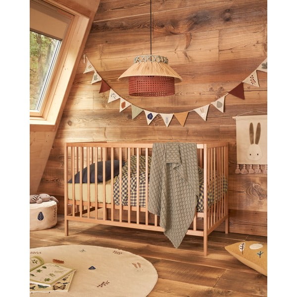 Pöögipuidust võrevoodi 60x120 cm Shantal - Kave Home-image-1