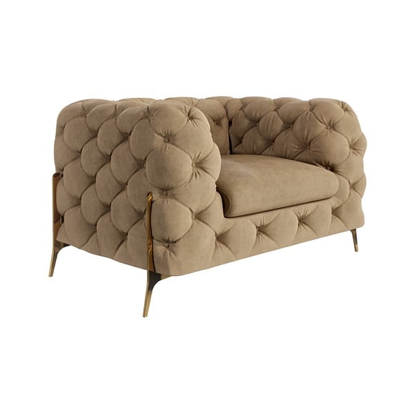 Helepruun sametist tugitool Chelsea Bis – Ropez