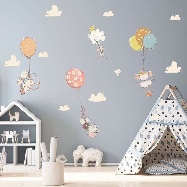 Laste seinakleebised Flying Mouse - Ambiance-image-1