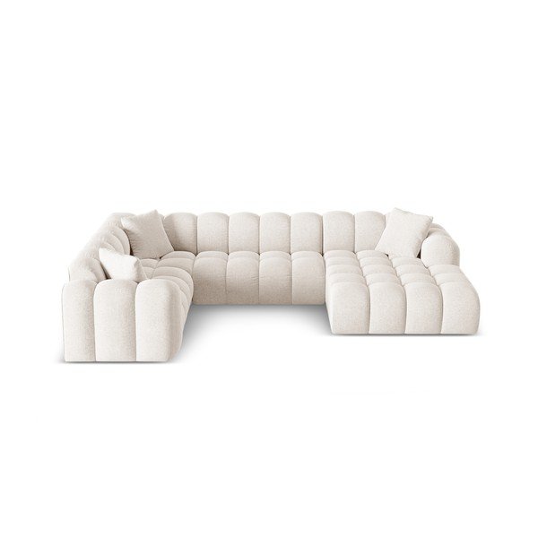 Kreem šenillist nurgadiivan (vasak nurk/U-kujuline) Treno - Cosmopolitan Design