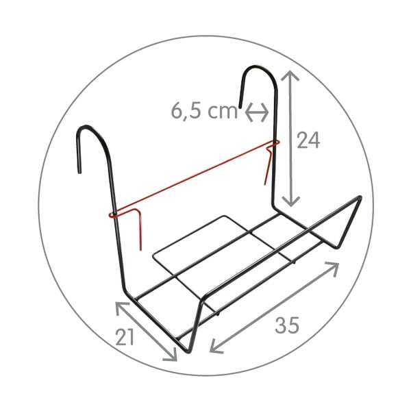 Must metallist käepide Siestino kirstule - Plastia-image-1