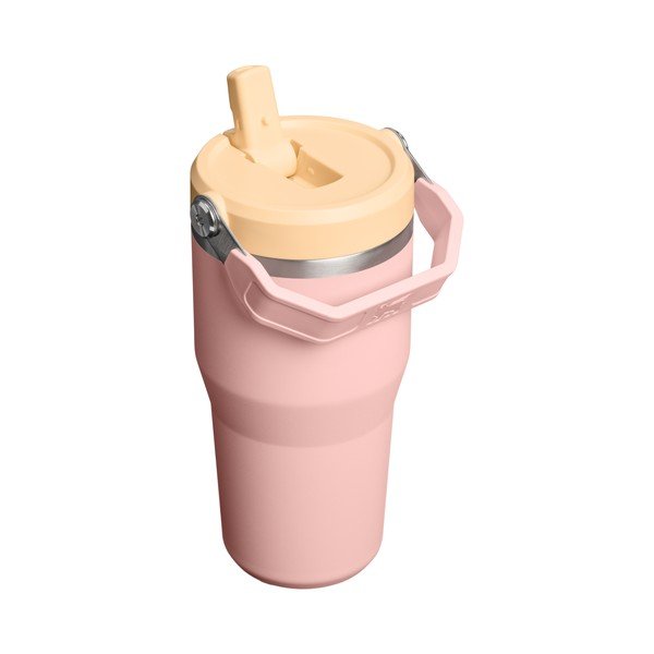 Virsikuvärvi roostevabast terasest termospudel 600 ml IceFlow™ Flip Straw 2.0 Tumbler Peach Rose - Stanley-image-1