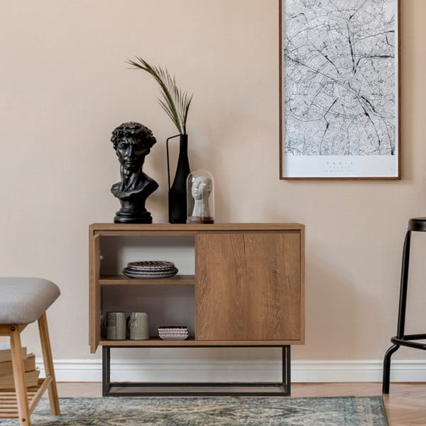 Pähklipuu dekooriga kapp 90x72 cm Rodez - Kalune Design-image-3