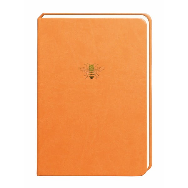 Oranžový zápisník Portico Designs Bee, 300 stránek