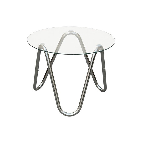 Ümmargune abilaud klaasist pealispinnaga ø 50 cm Ventana Round - Leitmotiv