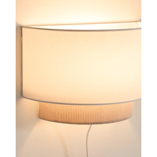Beež lastelamp tekstiilist varjuga Bianella - Kave Home-image-2