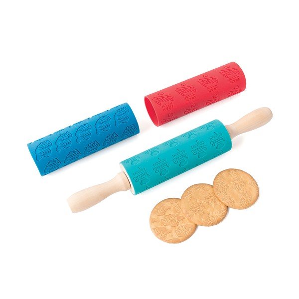 Váleček na těsto s výměnými vzory Message Rolling