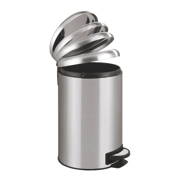 Hõbedane pedaaliga prügikast , 12 l Leman - Wenko-image-1