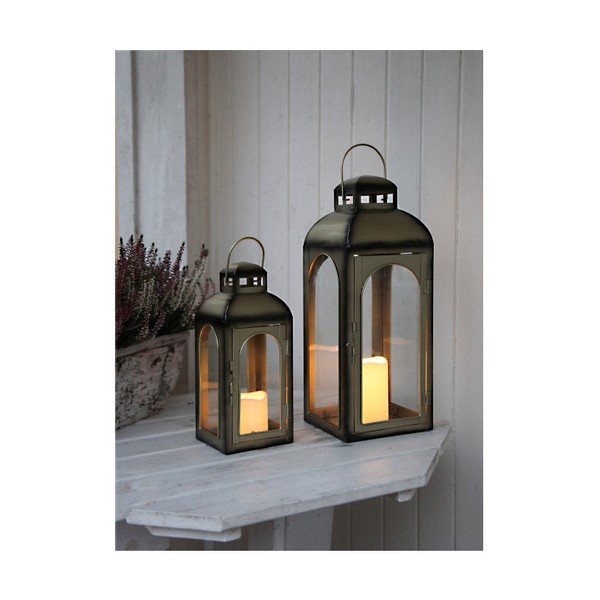LED lucerna v bronzové barvě vhodná do exteriéru Best Season Miriam, výška 43 cm-image-4
