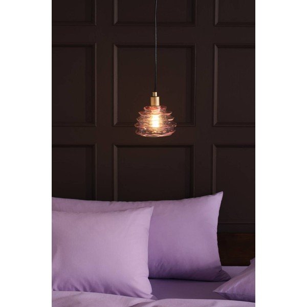Roosa klaasist ripplamp ø 15 cm Fall - Jotex-image-1