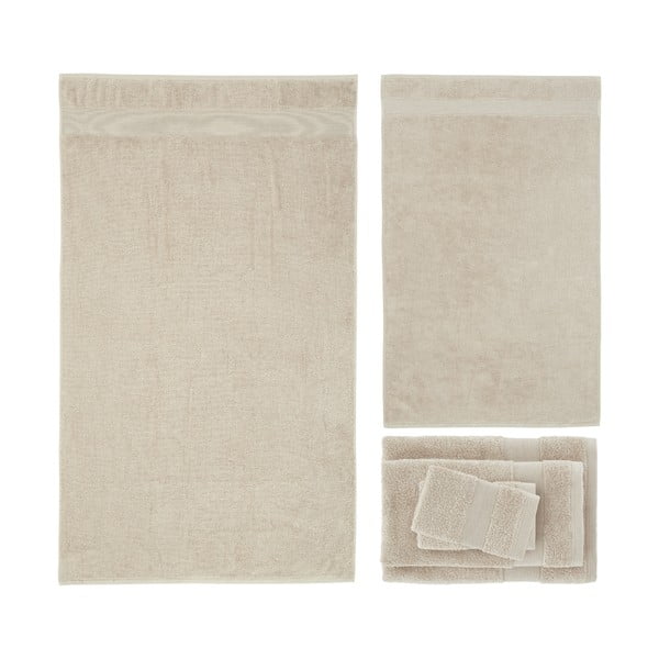 Beežid froteerätikud 6tk komplektis Anti-Bacterial - Catherine Lansfield-image-2