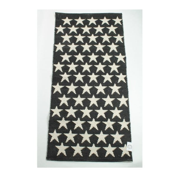 Oboustranný koberec Black Stars, 135x65 cm