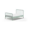 Roheline metallist üheinimesevoodi restiga 140x200 cm BRONXX - Vipack