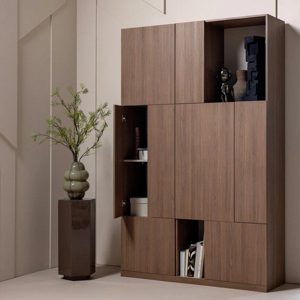 Modulaarne garderoob tumedas naturaalses värvitoonis 54x215 cm Build - WOOOD-image-1