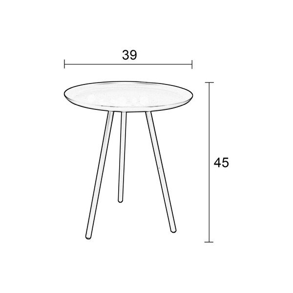 Valge kohvilaud Frost - White Label-image-3