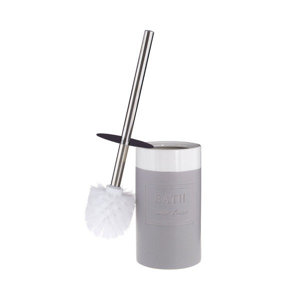 Bílo-šedý toaletní kartáč Premier Housewares Vida-image-1
