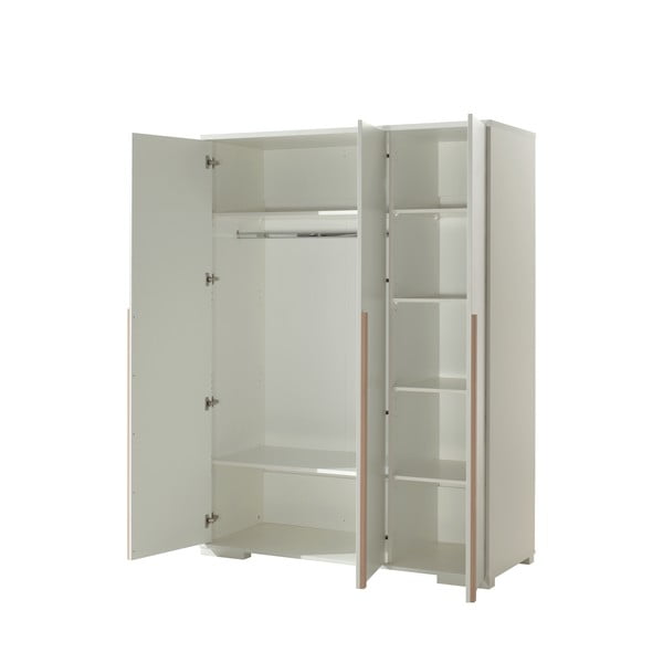 Valge laste riidekapp 146x195 cm London - Vipack-image-2