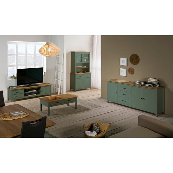 Roheline puidust kohvilaud Miranda - Marckeric-image-2