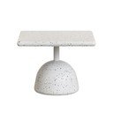 Valge terrazzo diivanilaud 48x48 cm Saura - Kave Home