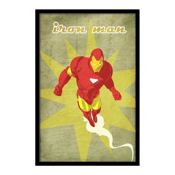 Plakát Angry Iron Man, 35x30 cm